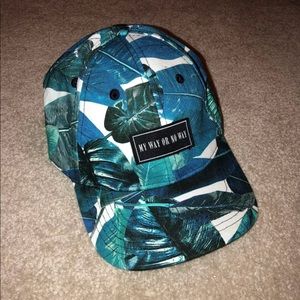 H&M Blue Leaves My Way Or No Way Cap